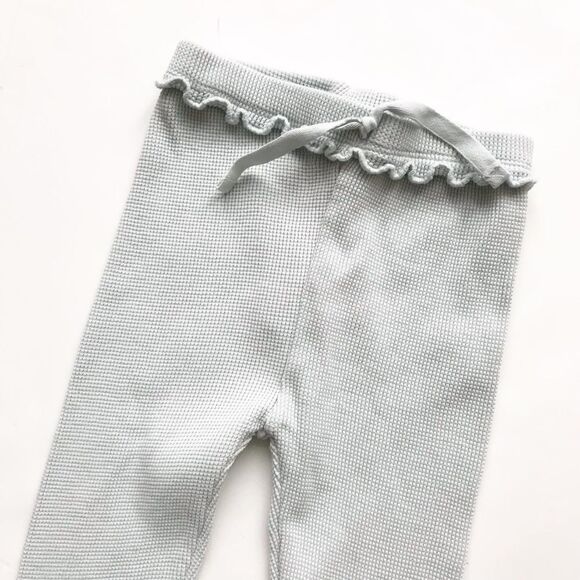 Zara green waffle leggings  EUC 3-4T - Picture 2 of 5